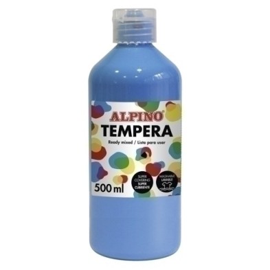 DM010180-TEMPERA ALPINO LIQ. 500 ml AZUL CYAN precio por 1 unidades