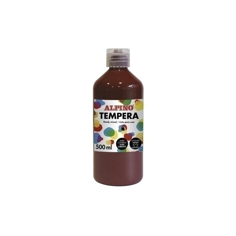 DM010177-TEMPERA ALPINO LIQ. 500 ml MARRON precio por 1 unidades