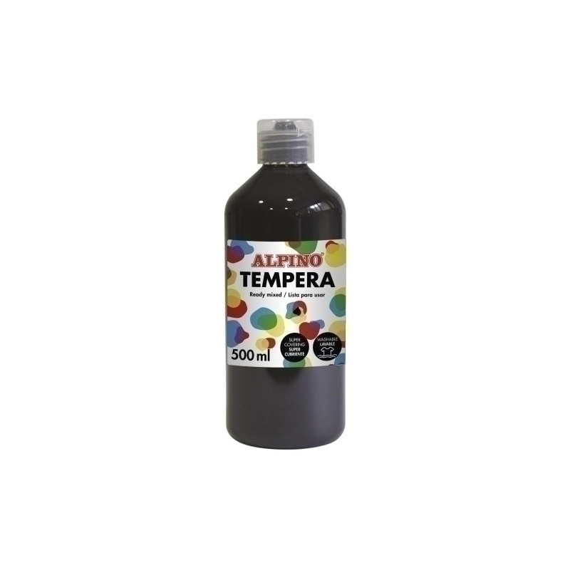 DM010183-TEMPERA ALPINO LIQ. 500 ml NEGRO precio por 1 unidades