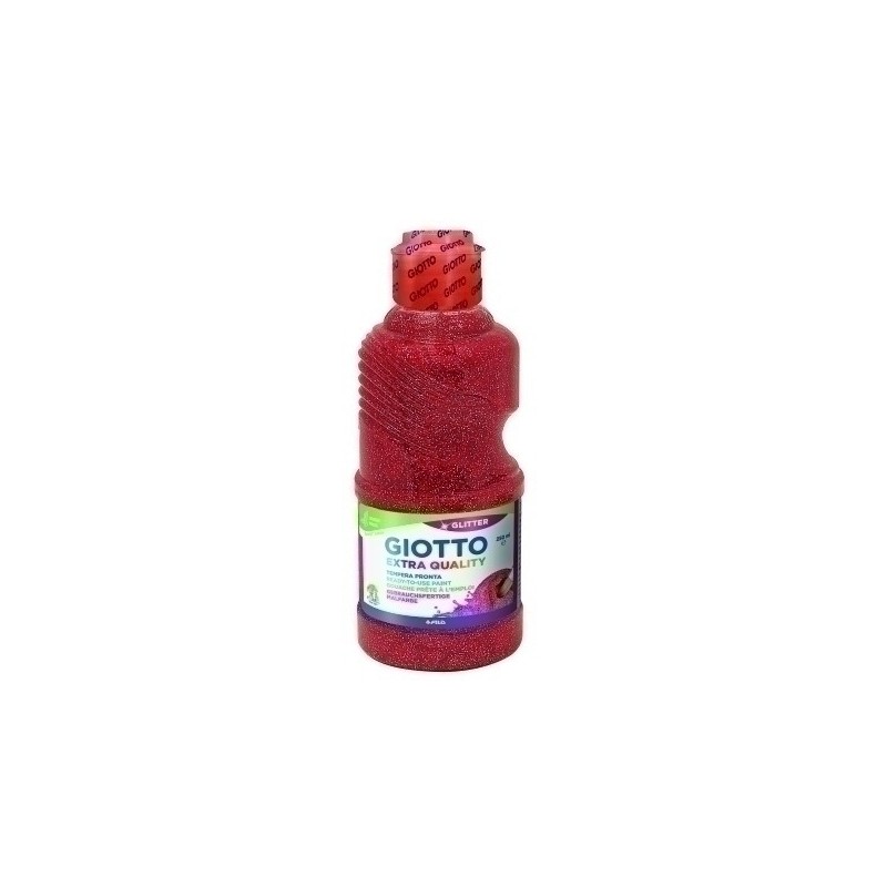 F53120600-TEMPERA GIOTTO LIQ.GLITTER 250 ml ROJO precio por 1 unidades