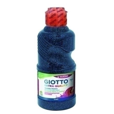 F53120800-TEMPERA GIOTTO LIQ.GLITTER 250 ml AZUL precio por 1 unidades