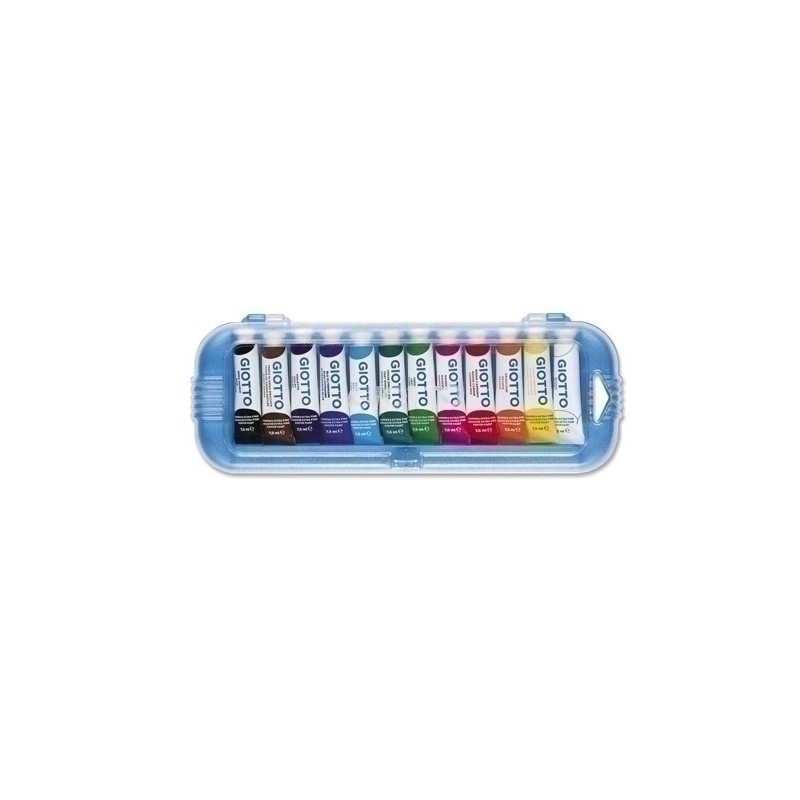 F30250000-TEMPERA GIOTTO  7.5 ml ESTUCHE 12 precio por 5 unidades