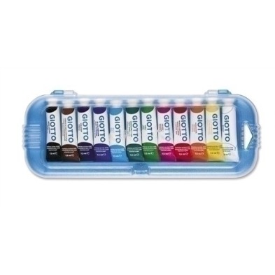 F30250000-TEMPERA GIOTTO  7.5 ml ESTUCHE 12 precio por 5 unidades