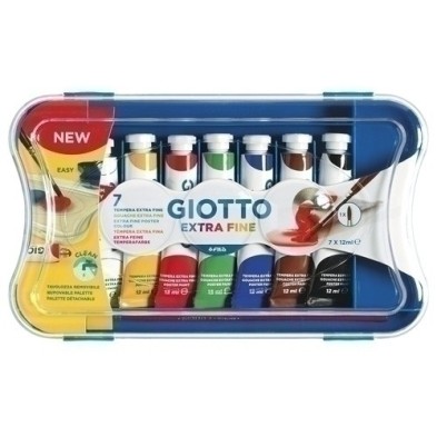 F30310000-TEMPERA GIOTTO 12 ml ESTUCHE  7 precio por 1 unidades