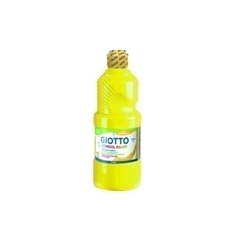 F535302-TEMPERA GIOTTO LAVAB.LIQ.500 ml AMARILLO precio por 1 unidades