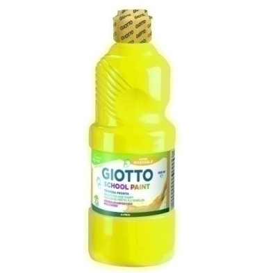 F535302-TEMPERA GIOTTO LAVAB.LIQ.500 ml AMARILLO precio por 1 unidades