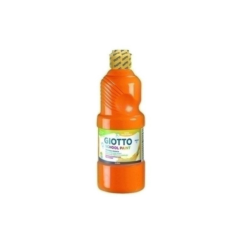 F53530500-TEMPERA GIOTTO LAVAB.LIQ.500 ml NARANJA precio por 1 unidades