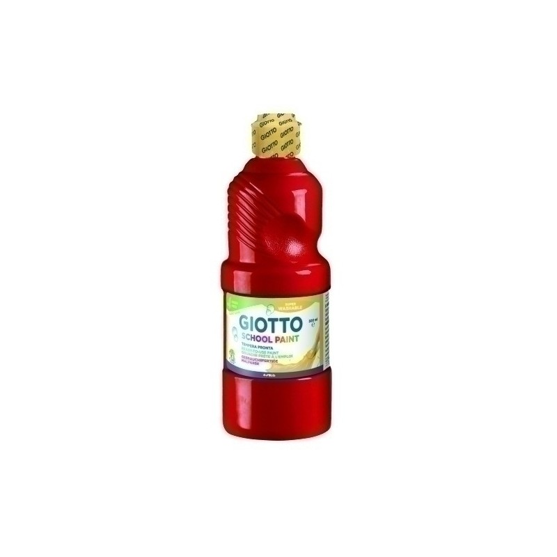 F53530700-TEMPERA GIOTTO LAVAB.LIQ.500 ml ROJO VER precio por 1 unidades