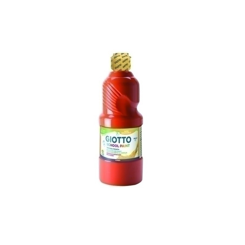 F535308-TEMPERA GIOTTO LAVAB.LIQ.500 ml ROJO ESC precio por 1 unidades