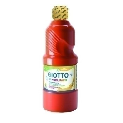 F535308-TEMPERA GIOTTO LAVAB.LIQ.500 ml ROJO ESC precio por 1 unidades