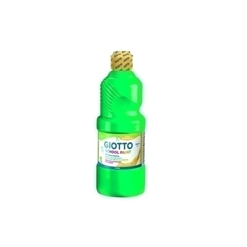 F535312-TEMPERA GIOTTO LAVAB.LIQ.500 ml VERDE precio por 1 unidades