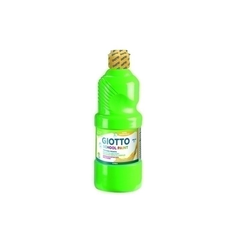 F535313-TEMPERA GIOTTO LAVAB.LIQ.500 ml VERDE ES precio por 1 unidades