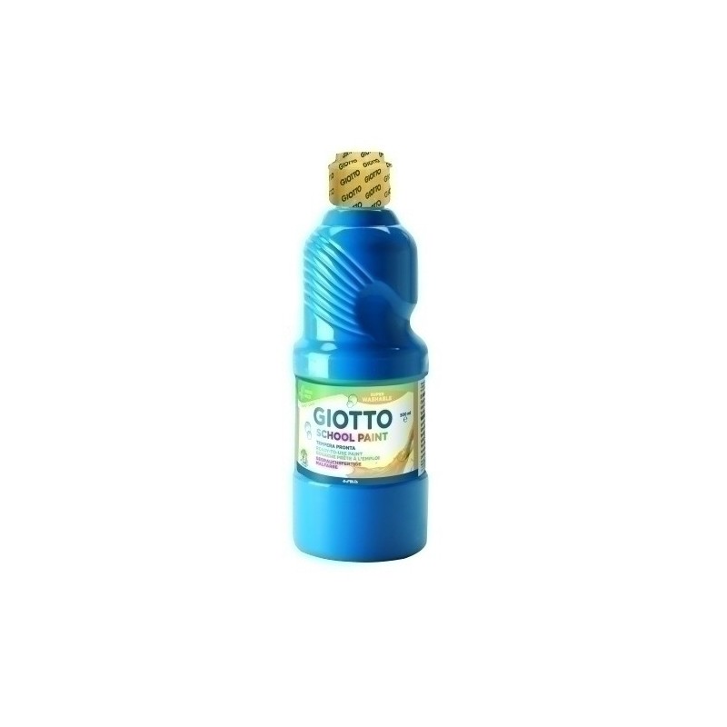 F535315-TEMPERA GIOTTO LAVAB.LIQ.500 ml AZ. CYAN precio por 1 unidades