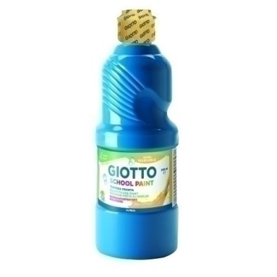 F535315-TEMPERA GIOTTO LAVAB.LIQ.500 ml AZ. CYAN precio por 1 unidades