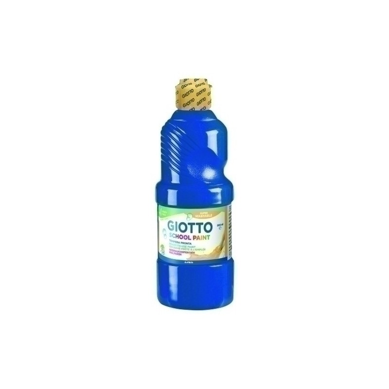 F53531700-TEMPERA GIOTTO LAVAB.LIQ.500 ml AZUL MAR precio por 1 unidades