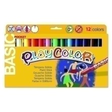 10521-TEMPERA PLAYCOLOR BASIC POCKET C/12 precio por 1 unidades