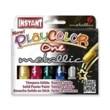 10321-TEMPERA PLAYCOLOR MET. ONE C/6 precio por 1 unidades