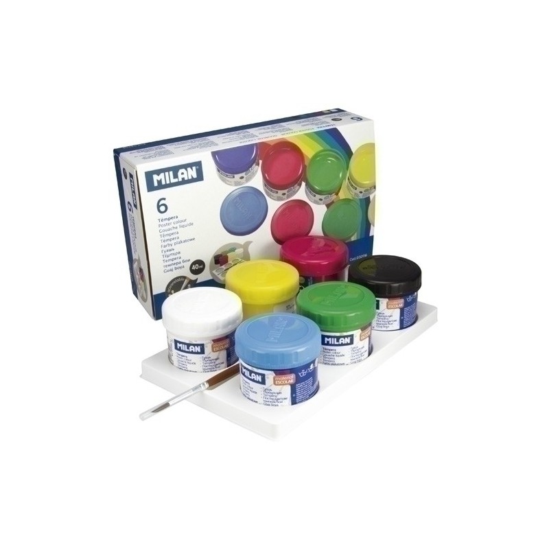 03206-TEMPERA MILAN 40 ml ESTUCHE 6 precio por 1 unidades