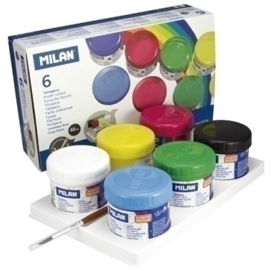03206-TEMPERA MILAN 40 ml ESTUCHE 6 precio por 1 unidades