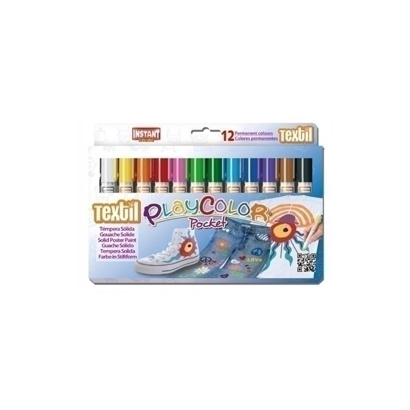 10561-TEMPERA PLAYCOLOR POCKET TEXTIL C/1 precio por 1 unidades