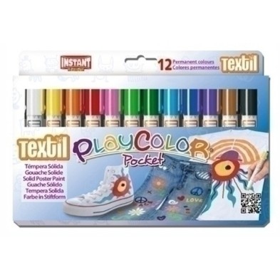 10561-TEMPERA PLAYCOLOR POCKET TEXTIL C/1 precio por 1 unidades