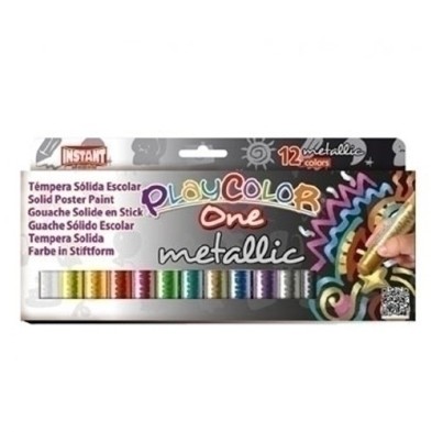 10121-TEMPERA PLAYCOLOR MET. ONE C/12 precio por 1 unidades