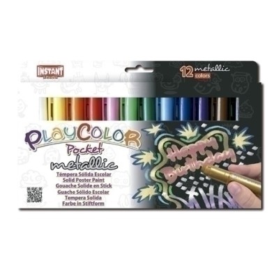 10131-TEMPERA PLAYCOLOR MET. POCKET C/12 precio por 1 unidades