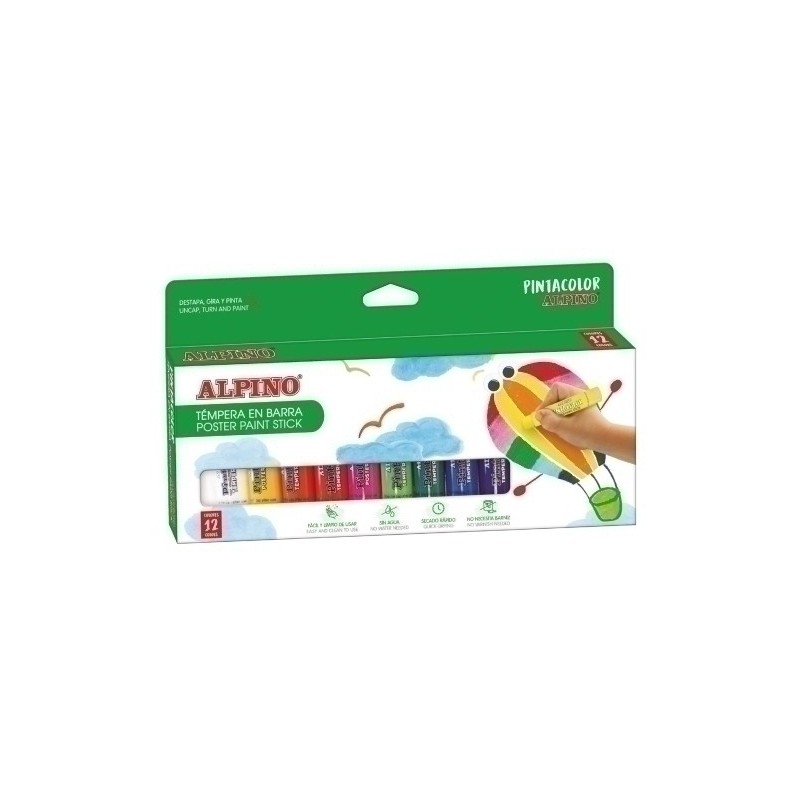 PX000012-TEMPERA ALPINO SOLIDA PINTAC. C/12 precio por 1 unidades