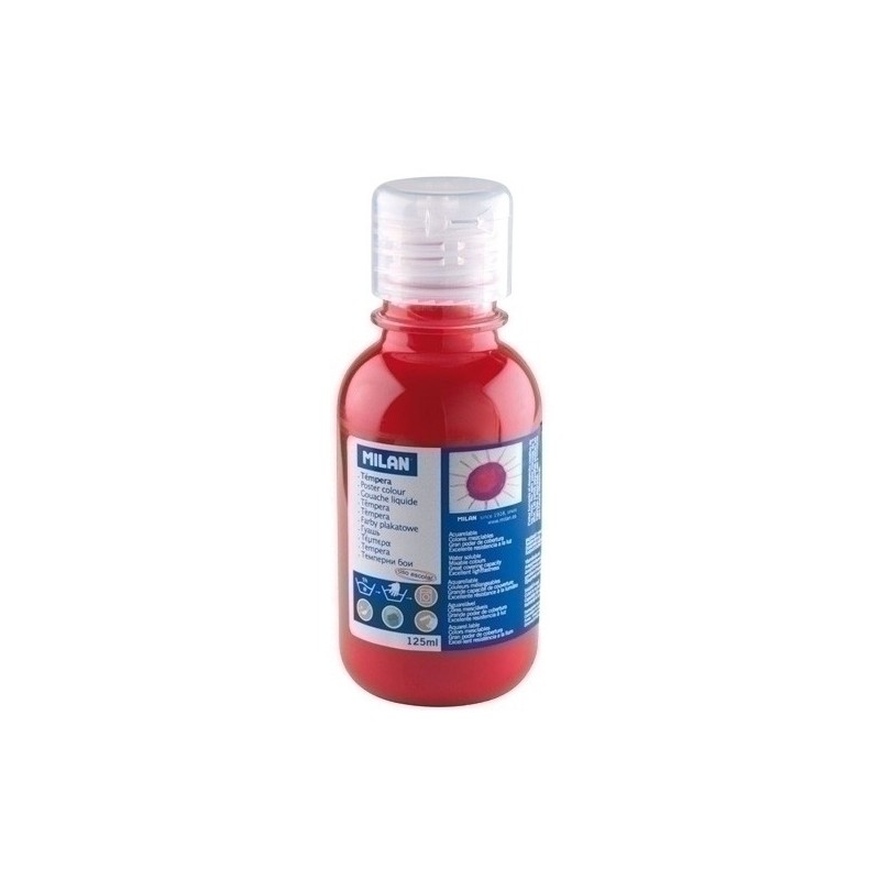 03430-TEMPERA MILAN LIQ.125 ml BERMELLON precio por 6 unidades