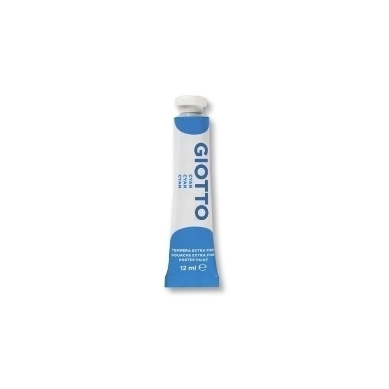 F35201500-TEMPERA GIOTTO 12 ml (tubo)  CYAN precio por 6 unidades