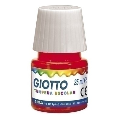 F356907-TEMPERA GIOTTO 25 ml ROJO precio por 6 unidades