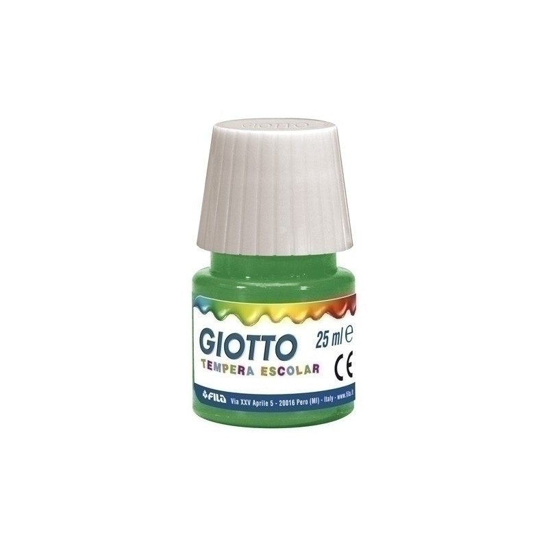 F356913-TEMPERA GIOTTO 25 ml VERDE ESMERALDA precio por 6 unidades