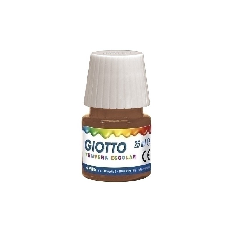 F356928-TEMPERA GIOTTO 25 ml MARRON precio por 6 unidades