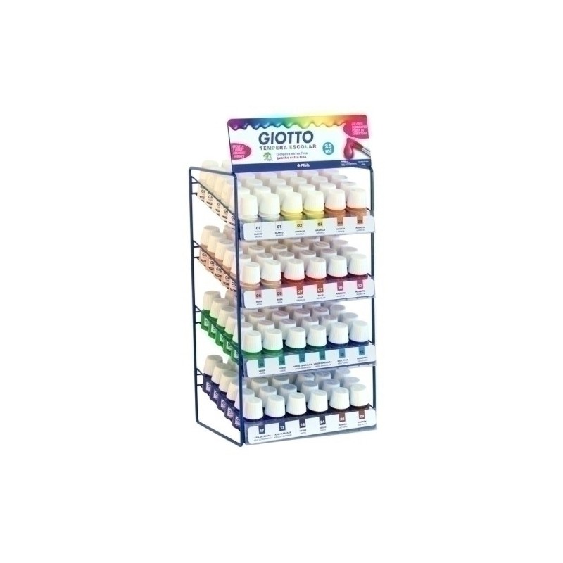 F9990060-TEMPERA GIOTTO 25 ml EXPOSITOR 288 precio por 1 unidades