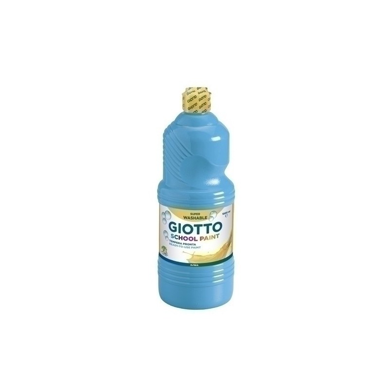 F535515-TEMPERA GIOTTO LAVAB.LIQ.1000 ml CIAN precio por 1 unidades