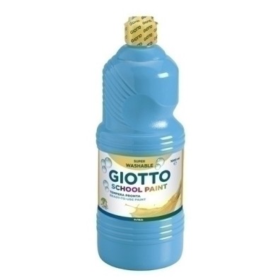 F535515-TEMPERA GIOTTO LAVAB.LIQ.1000 ml CIAN precio por 1 unidades