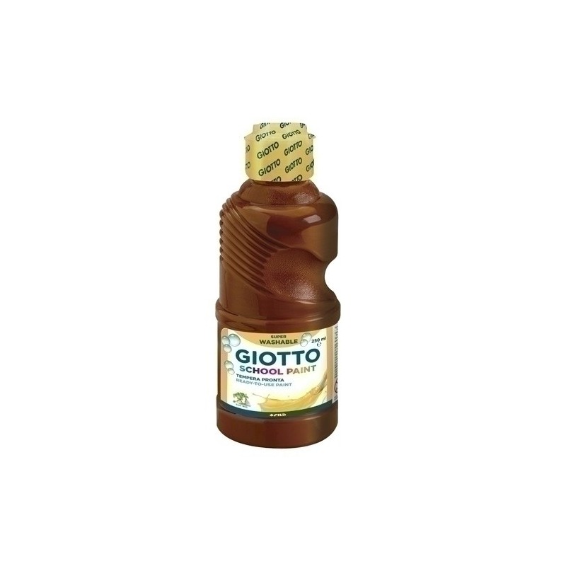 F530828-TEMPERA GIOTTO LAVAB.LIQ.250 ml MARRON precio por 1 unidades