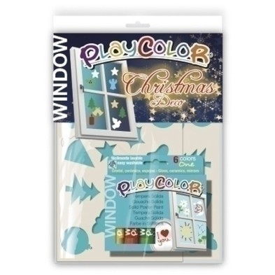09221-TEMPERA INSTANT  PLAYC. ONE WINDOW C/6 precio por 1 unidades