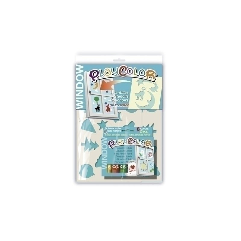 09121-TEMPERA INSTANT  PLAYC. ONE WINDOW C/6 precio por 12 unidades