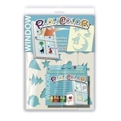 09121-TEMPERA INSTANT  PLAYC. ONE WINDOW C/6 precio por 12 unidades
