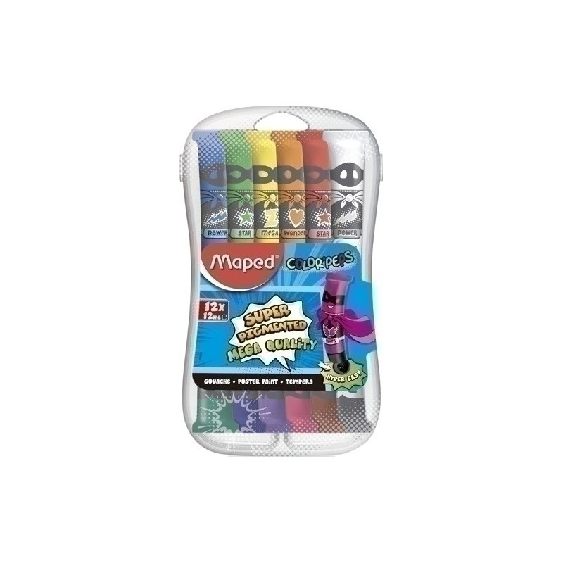 810520-TEMPERA MAPED 12 ml ESTUCHE 12 precio por 1 unidades