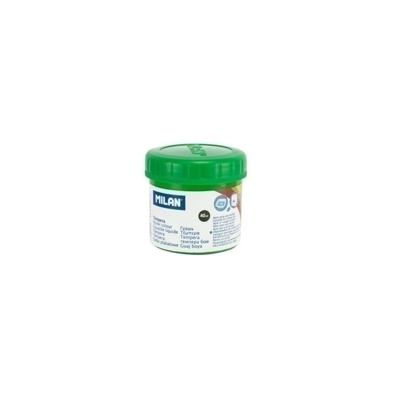 0326006-TEMPERA MILAN 40 ml VERDE CLARO precio por 6 unidades
