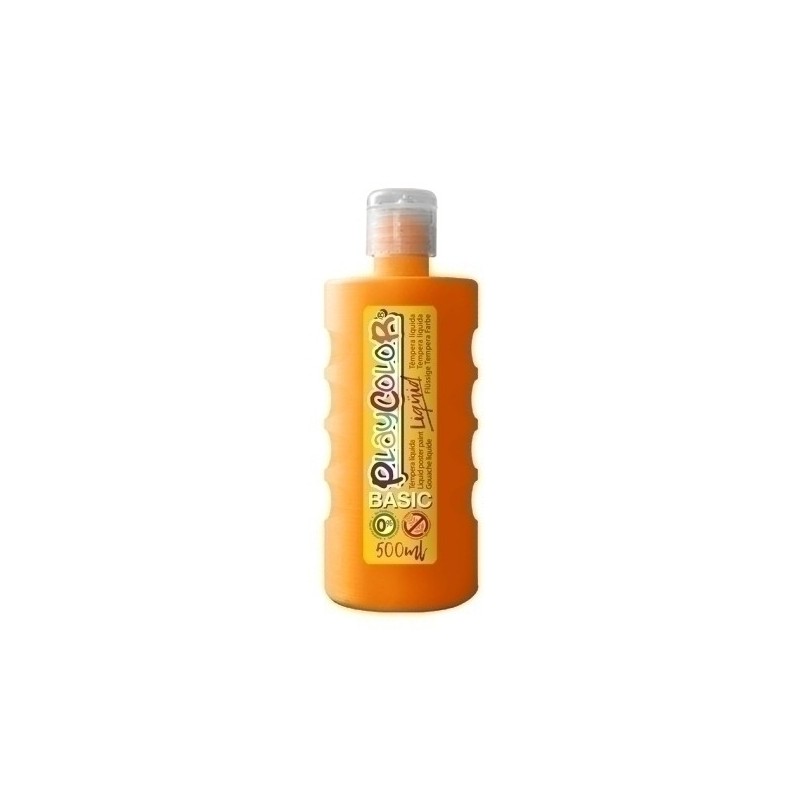 19361-TEMPERA PLAYCOLOR LIQ. 500 ml NARANJA precio por 6 unidades