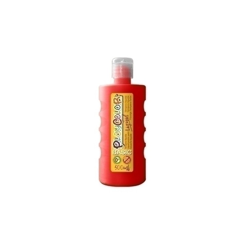 19371-TEMPERA PLAYCOLOR LIQ. 500 ml ROJO precio por 6 unidades