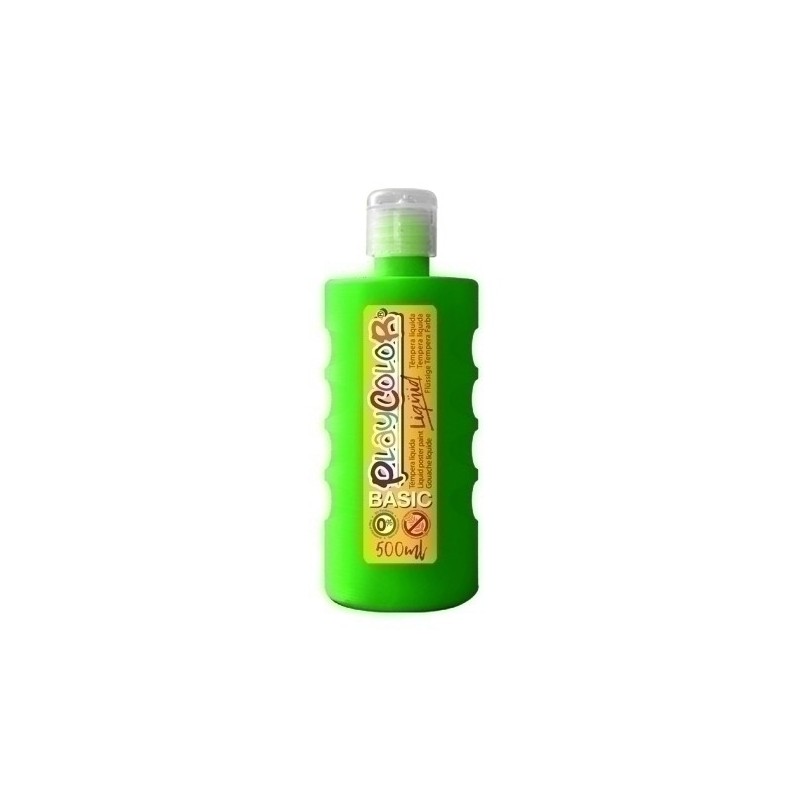 19411-TEMPERA PLAYCOLOR LIQ. 500 ml VERDE OSCU precio por 6 unidades
