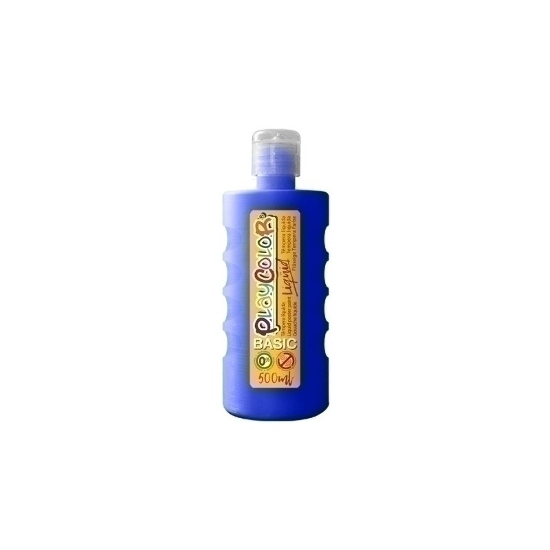 19431-TEMPERA PLAYCOLOR LIQ. 500 ml AZUL OSCUR precio por 6 unidades