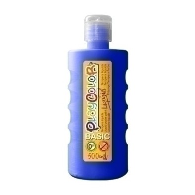 19431-TEMPERA PLAYCOLOR LIQ. 500 ml AZUL OSCUR precio por 6 unidades