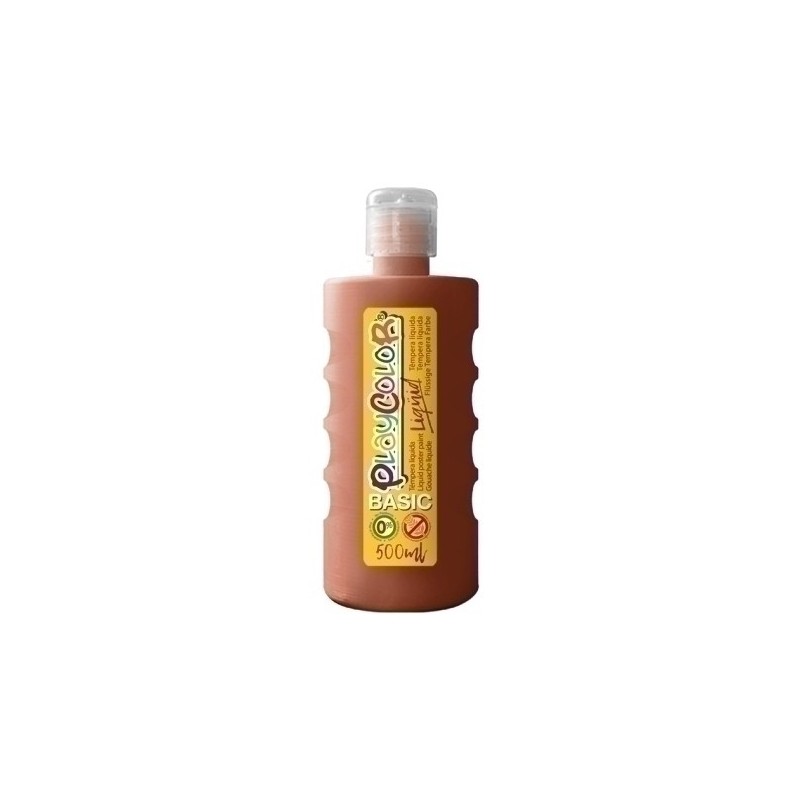 19451-TEMPERA PLAYCOLOR LIQ. 500 ml MARRON precio por 6 unidades