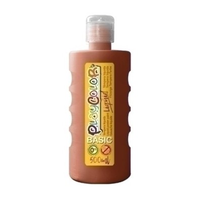 19451-TEMPERA PLAYCOLOR LIQ. 500 ml MARRON precio por 6 unidades