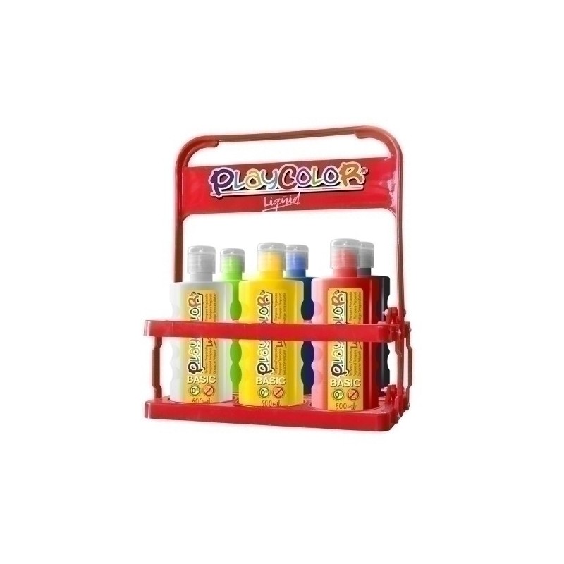 19471-TEMPERA PLAYCOLOR LIQ. 500 ml BASKET 6 precio por 1 unidades
